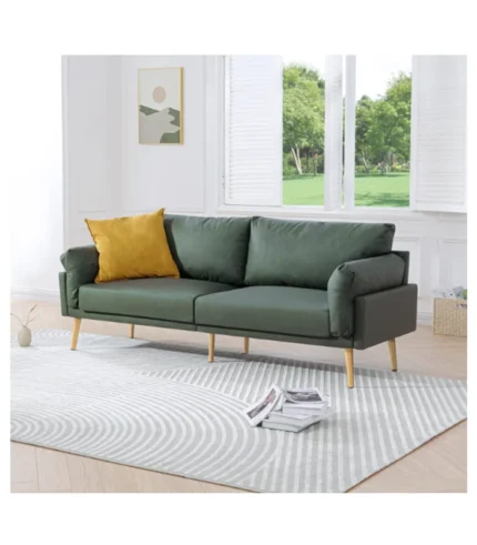 72 Inch Green Couch for Small Spaces