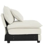 Aursrenty 2 Seater White leather couch