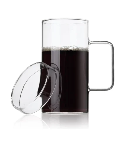 FLFK 20 oz Glass Coffee Mug