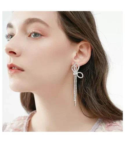 HERIER Rhinestone Earrings Dangling for Women