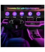 Jushope Interior Car LED Strip Lights