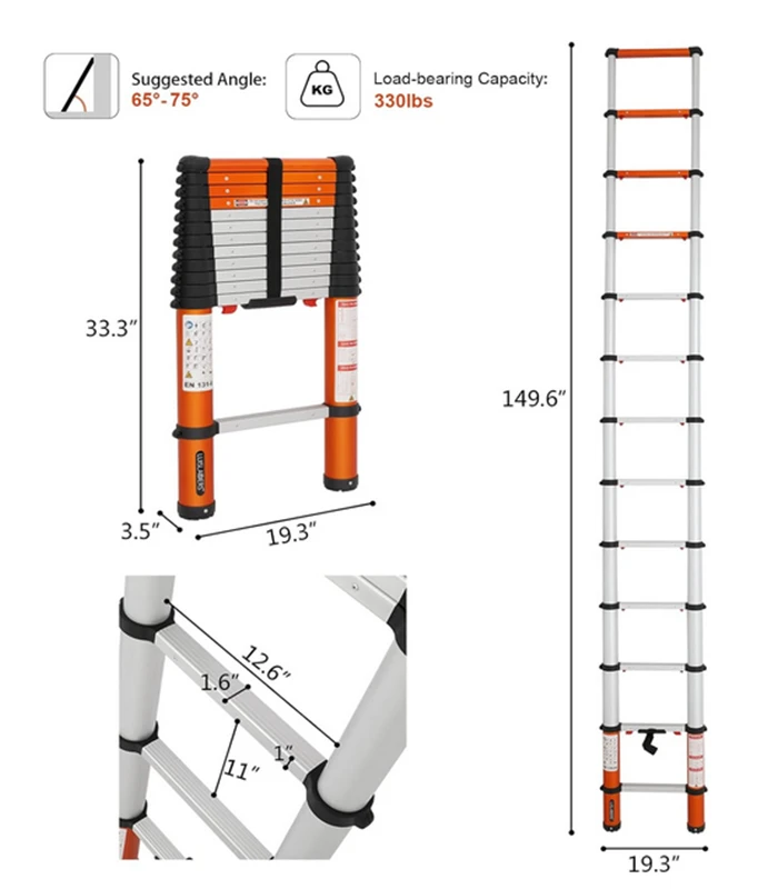 LUISLADDERS Telescoping Ladder