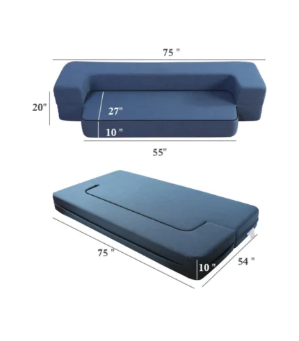 MAXDIVANI WOTU 10 Inch Folding Sofa Bed Couch