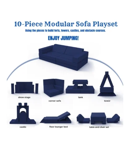 MeMoreCool 10-Pieces Kids Play Sofa