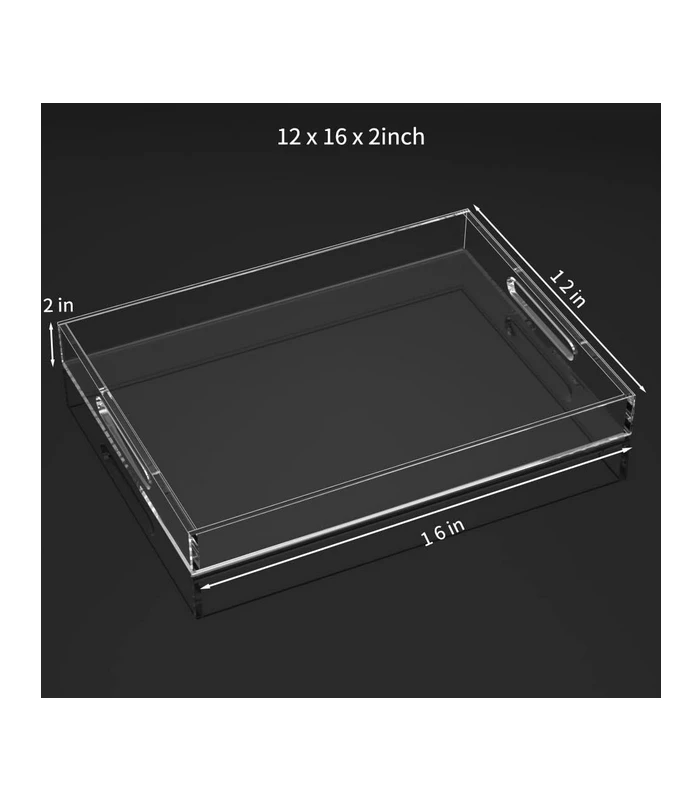 NIUBEE Clear Serving Tray