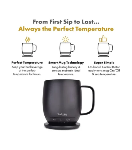 Nextmug Temperature Controlled Self-Heating Coffee Mug