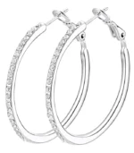 Silver Hoop Earrings for Women