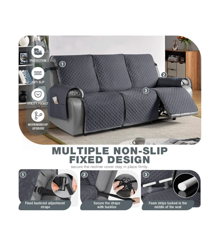 TAOCOCO Anti-Slip Recliner Couch Covers