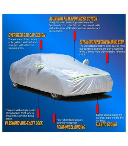 TUCAREST 6 Layers Full Car Cover for SUV