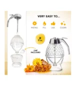 Hunnibi No Drip Glass Honey Dispenser