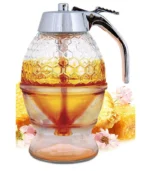 Hunnibi No Drip Glass Honey Dispenser