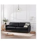 Z-hom Genuine black Leather Sofa