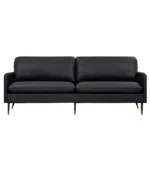 Z-hom Genuine black Leather Sofa