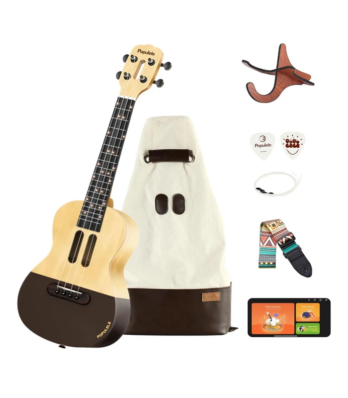 23'' Smart Concert Ukulele with Lights