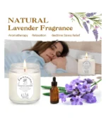 4 Pack Home Scented Lavender Jar Candles