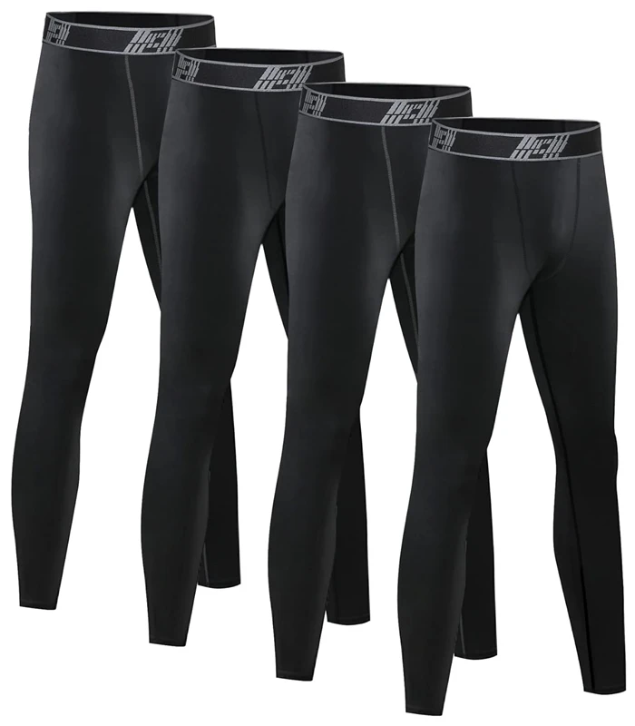 4 Pack Youth Boy’s Compression Pants Leggings