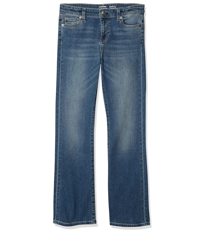 Amazon Essentials Girls Slim Boot-Cut Stretch Jeans