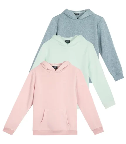 Girls Soft Brushed Fleece Pullover Hoodie Sweatshirt