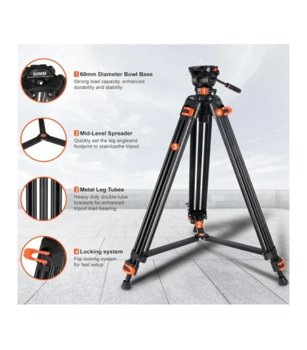 Heavy Duty Tripod Professional Video Tripod