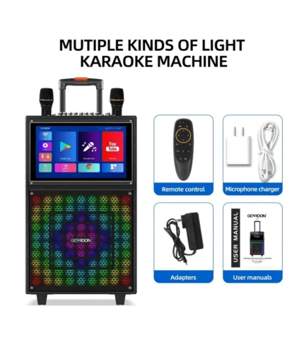 Karaoke Machine with Lyrics Display Screen for Adults