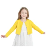 Kids Button Closure Shrug Sweaters