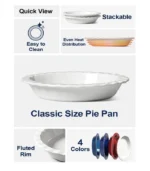 LE TAUCI Ceramic Pie Pans