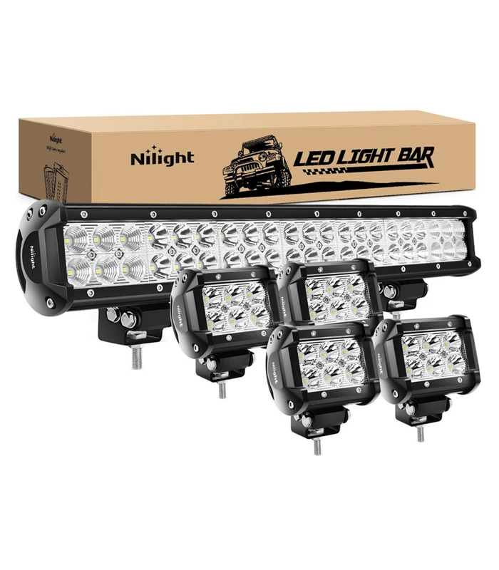 Nilight 18W Spot LED Pods Fog Lights for car