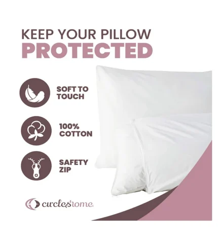 Pillow Protectors 4 Pack Standard Zippered