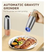 Sangcon Gravity Electric Pepper and Salt Grinder Set