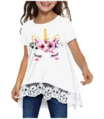 Storeofbaby Girls Casual Tunic Tops