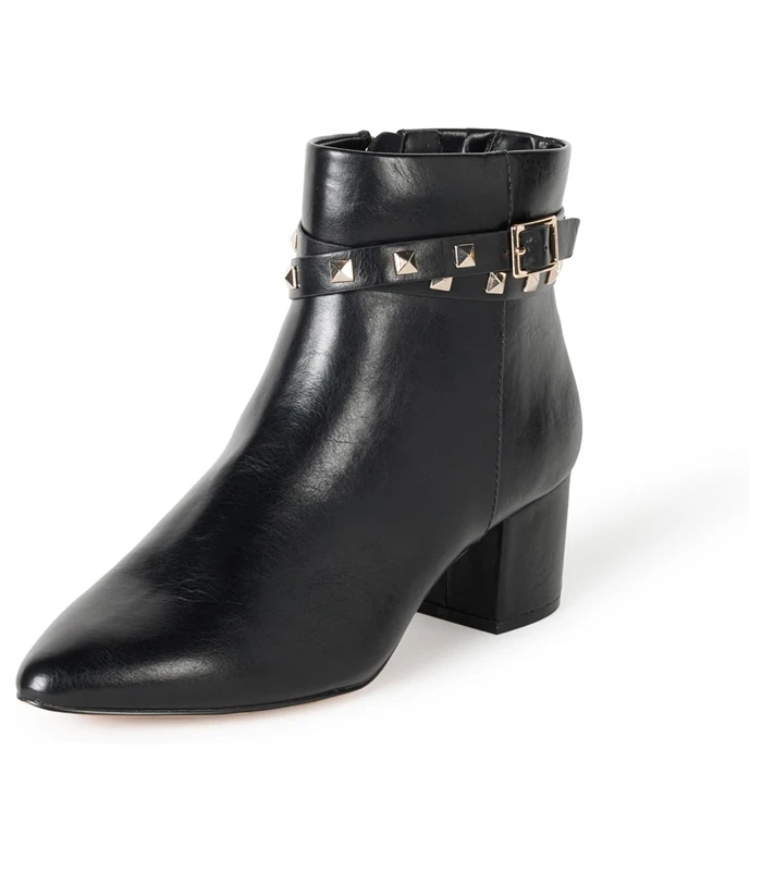 The Drop Women's Jessi Side-Zip Block Heel Ankle Boot