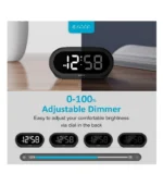 USCCE Small LED Digital Alarm Clock