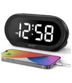 USCCE Small LED Digital Alarm Clock