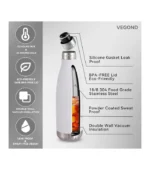 VEGOND 17oz Stainless Steel Water Bottles