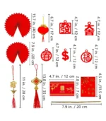 Winlyn 80 Pcs Chinese New Year Decorations