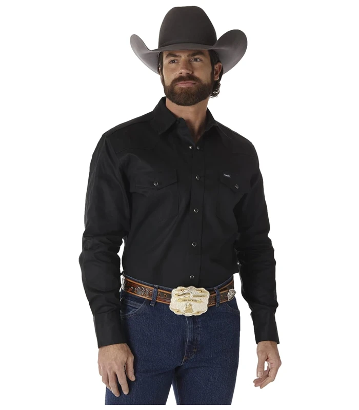 Wrangler Men's Cowboy Cut Western Long Sleeve