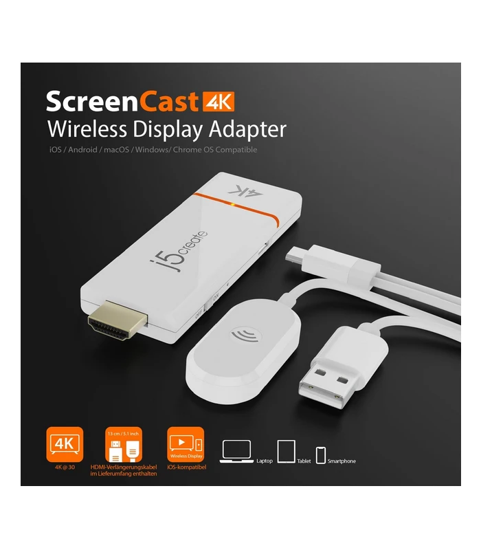 j5create ScreenCast 4K Wireless Adapter