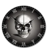 ArogGeld Skull Bones Skeleton Wall Clock