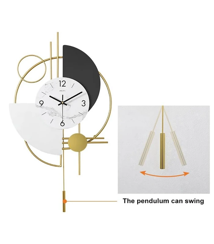 Homary Modern 16.5 Inch Decorative Big Wall Clocks