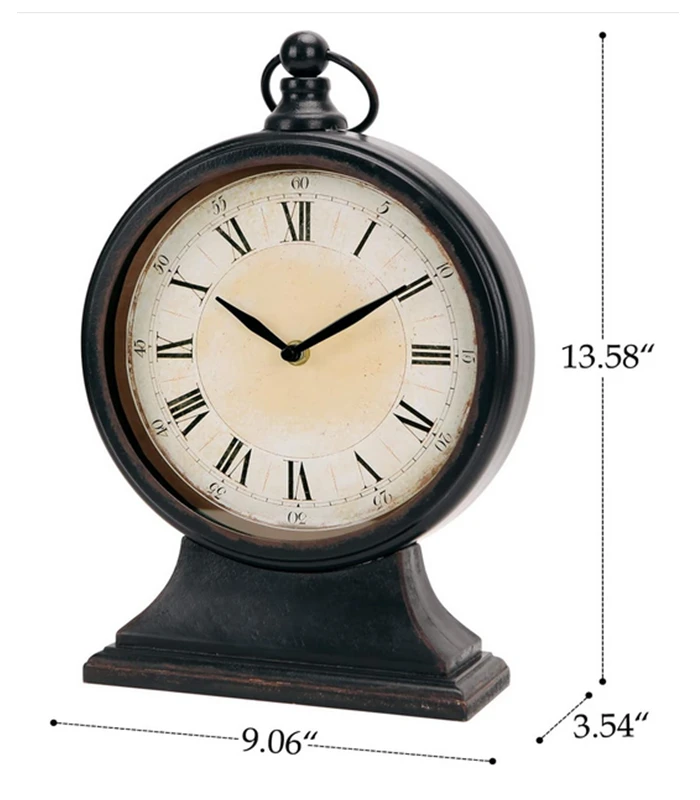 NIKKY HOME Vintage Mantel Table Clock