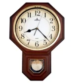 Traditional Schoolhouse Arabic Pendulum Wall Clock