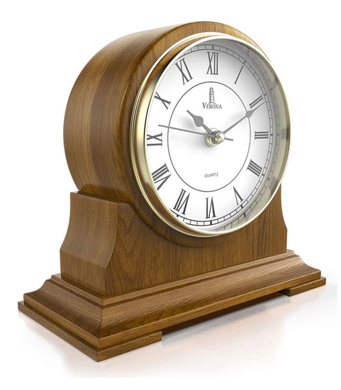 Wooden Mantle Clock for Living Room